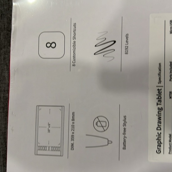 UGEE M708 Graphic Drawing Tablet (unopened) and Game Anim 2nd Edition Book - Picture 4 of 7